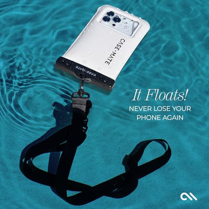 Case-Mate IP68 Waterproof Phone Pouch - Floating Waterproof Phone Case with Crossbody Lanyard - Beach Cruise Ship Travel Essentials - Compatible with All Devices - Touchscreen Friendly - Sand Dollar - color: Sand Dollar