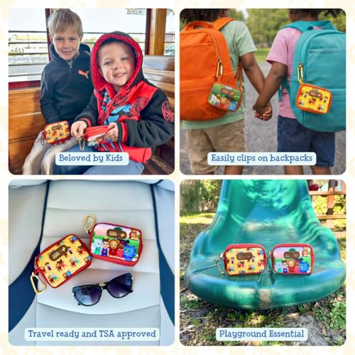 KeepGoing Daniel Tiger’s Small Travel First Aid Kit Kids – 60 Pc. Mini First Aid Kit for Purse, Diaper Bag, & Backpack with Latex-Free Bandages – 4 Oz., & 4.5 x 3.5 x 2 in, TSA-Approved - style: Mini Play date