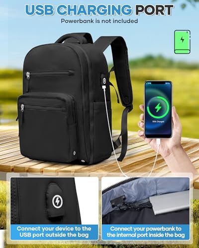 Vacuum Backpack Travel Backpack with vacuum system with Pumpm, Mochila de Viaje Compresion al vacio, Personal Item Carry on Bag, Black - color: C- Black