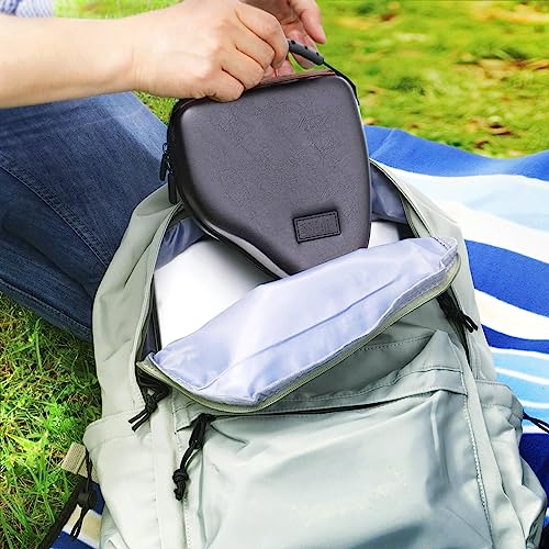 USA Gear Hard Shell Camera Case for DSLR & Mirrorless Cameras, Compatible with Canon, Nikon, Sony & Fujifilm - Fits EOS R100, Rebel T7 / 2000D, Nikon Z30, Sony A7III / A7 IV, Fujifilm X-T5 / X-T50 - color: Black Vegan Leather