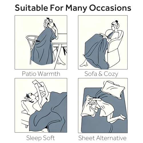 Luxury Grey Throw Blanket with Rose Gold Foil Print- 50x70 Inch, Soft Cozy Plush Fuzzy Exquisite Design Fleece Blankets and Throws for Couch Bed Travel Camping Use - color: Grey, size: 50 X 70 Inches