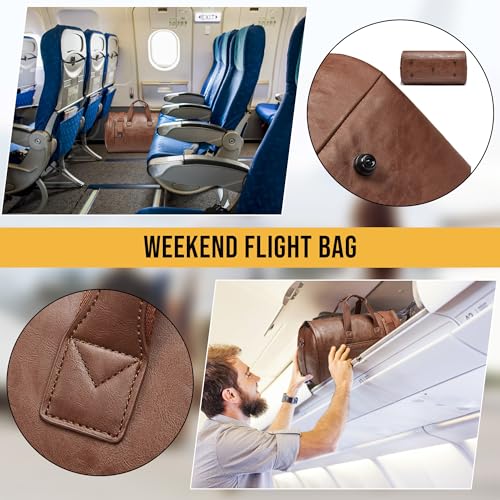 Convertible Garment Bag, Carry on Garment Duffel Bag with Shoulder Strap, Men's Women's Travel Clothing Bag with Shoe Compartment, 2-in-1 Hanging Suitcase Suit Business Travel Bag (Brown) - color: Brown