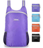 Ultra Lightweight Packable Water Resistant Backpack for Travel Camping Outdoor Hiking Daypack - color: Purple