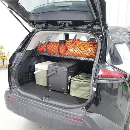 HIGH FLYING for Toyota RAV4 2026 2027 Interior Storage Molle Panel Cargo Shelf Trunk Organizer Luggage Carrier Rack Modular System Aluminum (Shelf+Storage Box) - size: 2026 2027 Shelf+Storage Boxes