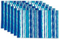 YiHomer Indoor Outdoor Tabletop for Spring Summer Decorations, Picnics and Dinner Parties - Stain and Water Resistant, Reversible Placemat Set, 13 x 19, Crayon Art (Ocean) - size: 13" x 19" (Placemats, Set of 6)