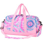 Choco Mocha Kids Duffle Bag, Girls Tie Dye Overnight Travel Bags for Kid with Shoes Compartment, Large Weekender Bag for Sleepover, Pastel Pink - color: Tie Dye-Pastel