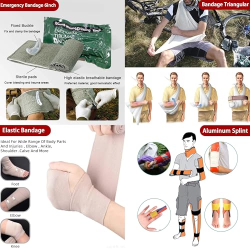Universal IFAK Trauma First Aid Kit Molle Pouches Emergency Survival Kit Suitable for Home, car, Travel, Camping, Hiking, Sports, Outdoor Emergencies-Quick Response First Aid Essentials(CP) - color: Cp