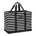 SCOUT Original Deano Tote - Durable Lightweight Open Top Beach, Pool & Lake Bag, Inside Zip Pocket, Folds Flat - color: Fleetwood Black