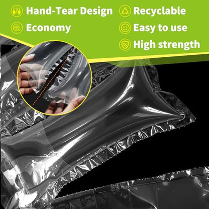 250 Count Packing Air Pillows for Shipping with Pump Inflatable Shipping Supplies Box Filler Alternative to Packing Peanuts Size 3.54" x 7.87" - color: 3.54" x 7.87", size: 250 Count