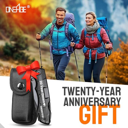 20 Year Anniversary Love Gifts for Men Him Husband, Multitool Knife, 20th Anniversary Practical Gifts for Him Husband, 20 Year Anniversarys Wedding Gift, Personalized Knife, Camping, Hiking - style: 20 YEARS GIFTS