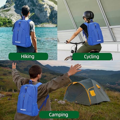 Hiking Backpack, Ultra-Lightweigt and Foldable 20L Daypack for Hiking, Cycling and Camping, Standard