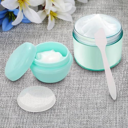 Travel Containers for Toiletries, 3 Size 0.35/0.7/1 OZ Sample Jars, TSA Approved Leak-proof Travel Size Toiletries Containers with Lids for Cosmetic Makeup Face Body Hand Cream
