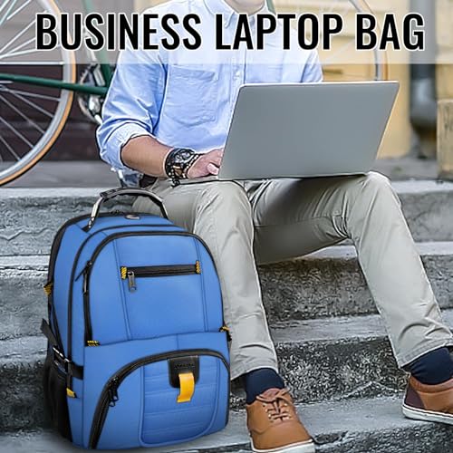 YOREPEK Large Backpack for Men, Extra Large Laptop Backpacks for Men Women, Water Resistant Travel Backpack Airline Approved Business Work Bag Fits 17 Inch Computer, Black - color: Cobalt Blue, size: 17 Inch
