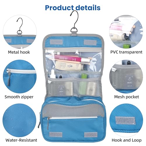 8 Set Expandable Compression Packing Cubes for Suitcases Travel Essentials Carry On Waterproof Storage Bag With Dry And Wet Separation Blue - color: Blue