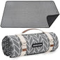 Picnic Blankets Outdoor Extra Large - Waterproof Picnic Blanket with Carry Strap | Machine Washable Picnic Mat with Sandproof Backing for Park , Grass, Camping, Hiking, Concerts (Graphite Grey) - color: Graphite