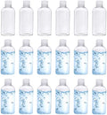 Clear Plastic Empty Squeeze Bottles 18 Pack 3.4oz/100ml with Flip Cap TSA Travel Bottle for Shampoo, Conditioner & Lotion (18 Counts) - size: D-18 Counts