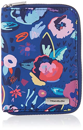 Travelon RFID Blocking Passport Zip Wallet - color: Mod Floral