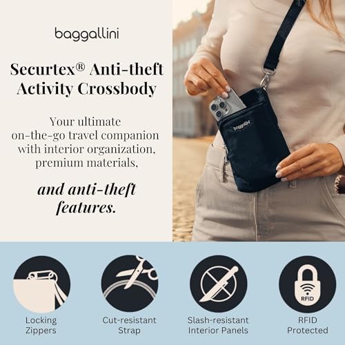 Baggallini Women's Securtex Anti-theft Activity Crossbody Bag - color: Thyme