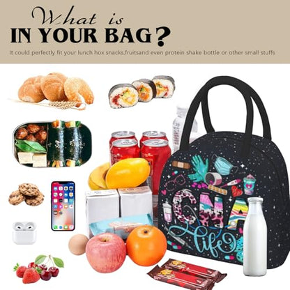 Nurse Lunch Bags for Women Nurse Lunch Box Nursing Medical Theme Insulated Lunchbox Nurses Day Gifts Reusable Cooler Tote Bag for Men & Women Office Travel Picnic Camping - color: Nurse