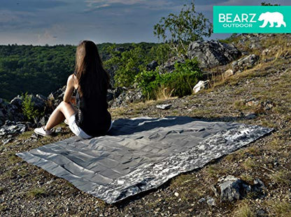Pocket Blanket - Beach Blanket Waterproof Sandproof, Picnic Blankets Waterproof Foldable, Lightweight & Compact for Hiking, Camping, Travel, Festival Accessories - color: Digital Camouflage