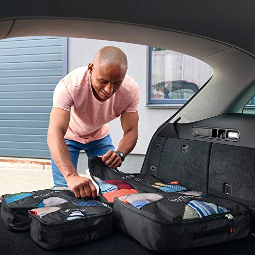 Travel Packing Cubes 5 pcs Luggage Organizer Set for Bag & Suitcase - color: Anthracite
