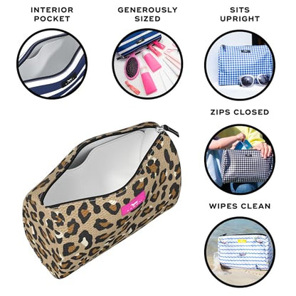 SCOUT Packin' Heat - Large, Water-Resistant, Zip Close Makeup Bag for Women- Toiletry Travel Bag - Cosmetic Bag - color: Cindy Clawford