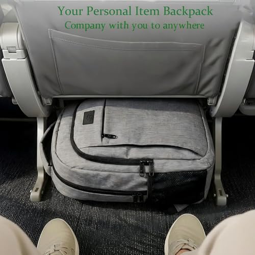 MATEIN Travel Laptop Backpack, Business Anti Theft Slim Sturdy Laptops Backpack Personal Item Bag, Water Resistant College School Computer Bag Gift for Men & Women Fits 15.6 Inch Notebook, Grey - color: Austere Grey, size: 15.6 Inch