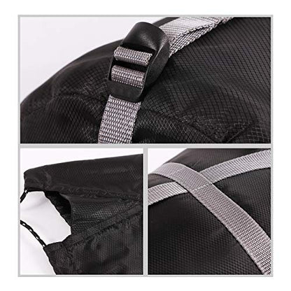 REDCAMP Sleeping Bag Stuff Sack, Black M, L, XL and XXL Compression Sack, Great for Backpacking and Camping - style: Black L 27l
