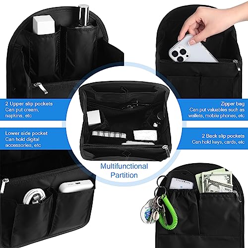 Sweetude 2 Pcs 7.9 x 4.8 x 11 Inch Mini Backpack Organizer Insert Small Shoulder Bag Divider for Rucksack Handbag Shoulder Bag Purse(Black) - color: Black