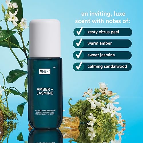 VERB Hydrate Shampoo + Conditioner Duo - Cleanses + Nourishes Dry + Frizzy Hair to Smooth + Reduce Frizz - Amber + Warm Jasmine Scent - size: 7.88 Fl Oz (Pack of 4)
