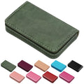 Business Credit Card Holders, Magnetic Sealing Anti Drop, PU Leather Debit Card Protector Organizer Case (Blackish Green) - color: Blackish Green