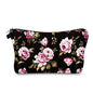 Cute Travel Makeup Bag Cosmetic Bag Small Pouch Gift for Women (Flowers) - color: Flowers