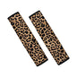 Amzbeauty Leopard Car Seat Belt Pads Cover Universal Soft Strap Shoulder Pad Fit Most Auto Truck, SUV, Airplane