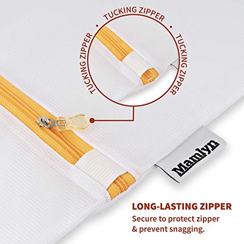 Mamlyn Mesh Laundry Bag for Delicates, Wash Bag for Underwear and Lingerie, Makeup Organizer Bag (2 Small) - size: 2 Small