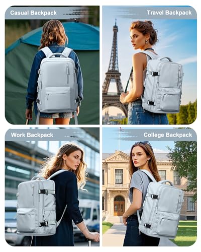 VGCUB Carry on Travel Backpack for Women Men Large Laptop Gym Work Frontier Airlines Personal Item Bag Business Airport Lightweight Backpack Flight Approved Mochilas de Viaje,Blue - color: Blue, style: Large
