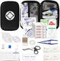 279PCS Small Travel First Aid Kit Supplies for Business, First Aid Emergency Set Backpacking Essentials Items Trauma Survival Kits for Outdoor Adventure, Black AMORNING - style: 279PCS-Black