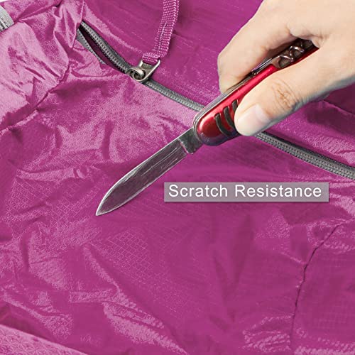 G4Free 20L Lightweight Packable Backpack Travel Hiking Daypack Foldable Backpack for Men Women - color: A-pink
