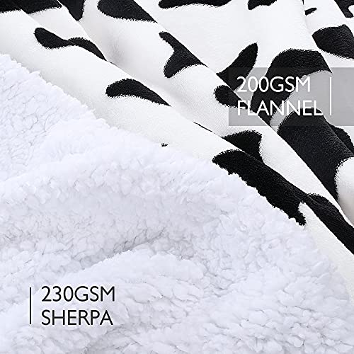Catalonia Oversized Blanket Hoodie Sweatshirt, Wearable Sherpa Blanket Pullover, Gift for Her - color: Dalmatian