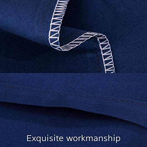 NTBAY Egyptian Cotton Toddler Pillowcases - Set of 2 - Travel Pillow Cases - 500 Thread Count Cotton 13x18 Pillow Covers - Envelope Closure Nursery Pillowcases, 13x18 Inches, Navy Blue - color: Navy Blue