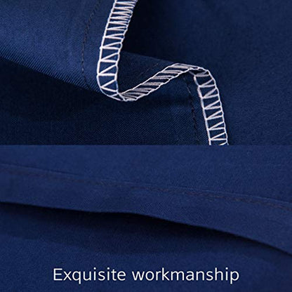NTBAY Egyptian Cotton Toddler Pillowcases - Set of 2 - Travel Pillow Cases - 500 Thread Count Cotton 13x18 Pillow Covers - Envelope Closure Nursery Pillowcases, 13x18 Inches, Navy Blue - color: Navy Blue
