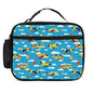 Airplane Lunch Bag Insulated Reusable Lunch Box Cooler Thermal Tote Bag For Teenage Boys Girls School Beach - color: Airplane