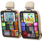 XBRN 2 Pack Car Backseat Organizer, Car Seat Organizer Kick Mats Back Seat Protector with 11" Tablet Holder, Car Storage Organizer for Kids,10 Storage Pockets Travel Accessories