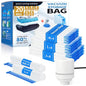 20 Pack Vacuum Storage Bags with Electric Pump, Compression Space Saver Vacuum Seal Bags 4 Jumbo/4 Large/4 Medium/4 Small/4 Roll Up Bags for Clothing Travel Comforters Blankets Pillows Bedding Duvets - color: Electric Pump