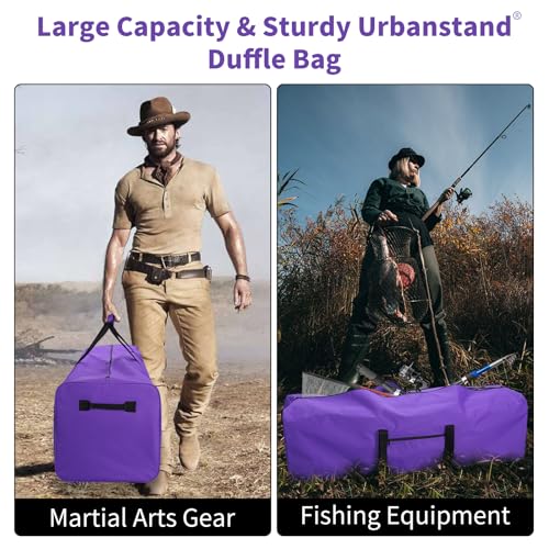 Urbanstand 48 Inch Travel Duffle Bag Extra Large Sport Equipment Duffel Bags with 2-way Lockable Zippers (Purple 2Pack) - color: Purple, size: 48inch 2Pack