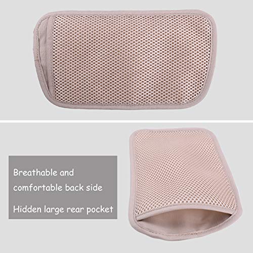 Money Belt for Travel Women and Men Slim Hidden Travel Wallet with RFID Blocking - color: Beige