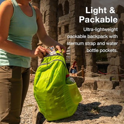 Osprey Ultralight Collapsible Stuff Pack - Lightweight, Packable Travel Backpack — Extra Bag For Travel and Every Day — 18 L Capacity Daypack to Expand Luggage, Waterfront Blue - color: Waterfront Blue