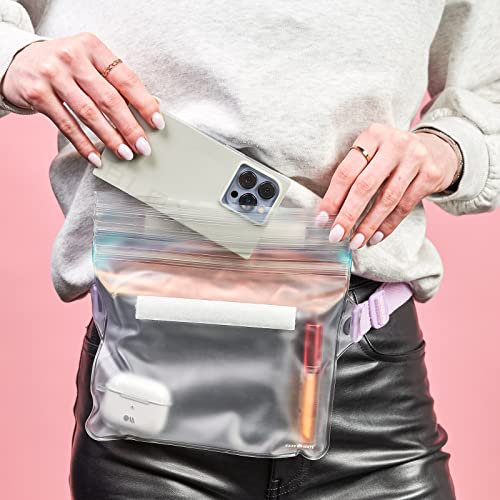 Case-Mate Soap Bubble IP68 Waterproof Phone Pouch/Case with Triple Seal Protection, Adjustable Strap - Waterproof Fanny Pack for iPhone 17 Pro Max/iPhone 16 Pro Max/15/14/S26/S25/Pixel 10 - Iridescent - color: Iridescent Fanny Pack