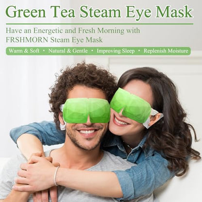 16Packs Steam Eye Mask, Heated Eye Mask for Sleeping, Warm Compress for Eyes, Self Heating Disposal Steam Mask for Home Sleep, Office, Spa, Travel Essentials Mothers Day Gifts (Green Tea) - color: 16Packs Green Tea