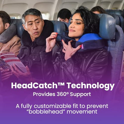 Cabeau Travel Neck Pillows for Airplanes – The Neck’s Evolution, TNE S3 – Supportive Memory Foam Design for Long Haul Flights – Attachable Seat Straps and 360° Support (Berlin Grey)