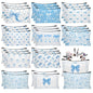 30pcs Blue Bow Makeup Bag Coquette Bow Cosmetic Bags for Women Preppy Pouch Travel Toiletry Bag Coquette Party Favors for Mother Bridesmaids Wedding Supplies - style: Blue Bow